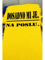 Dosadno mi je na poslu :) – Majica sa štampom – boja: žuta