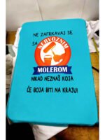 Ne zafrkavaj se sa nervoznim molerom – Majica sa štampom – boja: plava