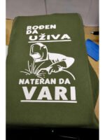 Nateran da vari :) – Majica sa štampom – boja: zelena