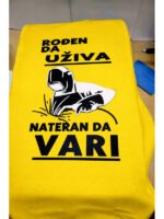 Nateran da vari :) – Majica sa štampom – boja: žuta