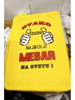 Majica za najboljeg mesara :) – Majica sa štampom – boja: žuta