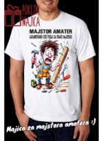 Majstor amater – Majica sa štampom – boja: bela