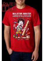 Majstor amater – Majica sa štampom – boja: crvena