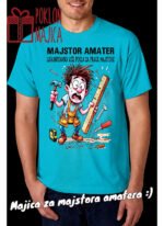 Majstor amater – Majica sa štampom – boja: plava