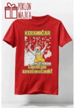 Keramičar – carobnjak – Majica sa štampom – boja: crvena