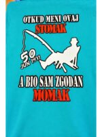 Ribolovac 50. rodjendan – Majica sa štampom – boja: plava