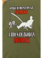 Ribolovac 50. rodjendan – Majica sa štampom – boja: zelena