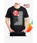 50 godina – Majica sa štampom – boja: crna