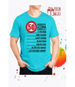50 godina – Majica sa štampom – boja: plava