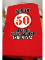 Nemam 50 V33 – Majica sa štampom – boja: crvena