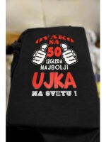 Ovako sa 50 izgleda najbolji ujka – Majica sa štampom – boja: crna