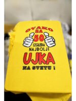 Ovako sa 50 izgleda najbolji ujka – Majica sa štampom – boja: žuta