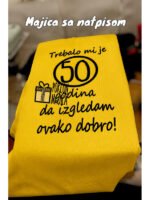 Trebalo mi je 50 pisana V2 – Majica sa štampom – boja: žuta