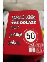 Najbolje godine tek dolaze – Majica sa štampom – boja: crvena