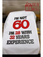Im not 60 – Majica sa štampom – boja: bela