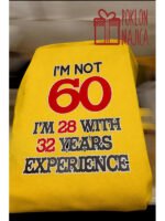 Im not 60 – Majica sa štampom – boja: žuta