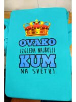 Najbolji kum – Majica sa štampom – boja: plava
