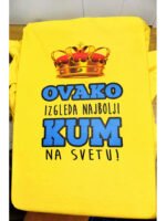 Najbolji kum – Majica sa štampom – boja: žuta