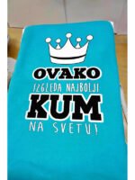 Ovako izgleda najbolji KUM – Majica sa štampom – boja: plava