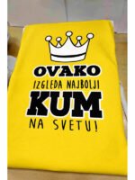 Ovako izgleda najbolji KUM – Majica sa štampom – boja: žuta