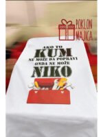 Ako to Kum ne može da popravi – Majica sa štampom – boja: bela