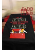 Ako to Kum ne može da popravi – Majica sa štampom – boja: crna