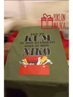 Ako to Kum ne može da popravi – Majica sa štampom – boja: zelena