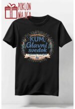 Kum glavni svedok :) – Majica sa štampom – boja: crna