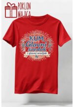 Kum glavni svedok :) – Majica sa štampom – boja: crvena