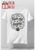 Kum nije dugme V22 – Majica sa štampom – boja: bela