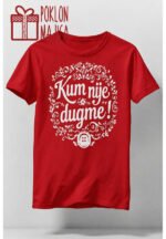 Kum nije dugme V22 – Majica sa štampom – boja: crvena