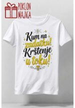 Kum na zadatku :) – Majica sa štampom – boja: bela