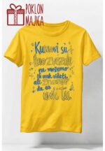 Kumovi su kao zvezde – Majica sa štampom – boja: žuta