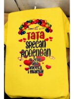 Tata srecan rodjendan – Baloni – Majica sa štampom – boja: žuta