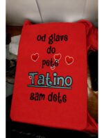 Tatino sam dete – Majica sa štampom – boja: crvena