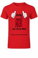 Muz – Majica sa štampom – boja: crvena