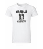 Najbolji tata na svetu (crna) – Majica sa štampom – boja: bela