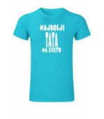 Najbolji tata na svetu (crna) – Majica sa štampom – boja: plava