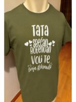 Tata srecan rodjendan Crna – Majica sa štampom – boja: zelena
