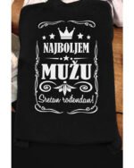 Najboljem mužu srecan rodjendan! – Majica sa štampom – boja: crna