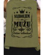 Najboljem mužu srecan rodjendan! – Majica sa štampom – boja: zelena