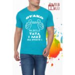 Najbolji tata i muz V1 crna – Majica sa štampom – boja: plava