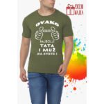 Najbolji tata i muz V1 crna – Majica sa štampom – boja: zelena