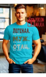 Legenda tata i muz – Majica sa štampom – boja: plava