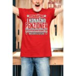 Konacno u penziji – Majica sa štampom – boja: crvena