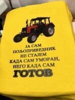 Ja sam poljoprivrednik – Majica sa štampom – boja: žuta
