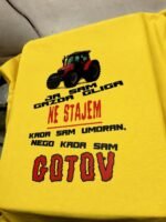 Ja sam gazda Gliga – Majica sa štampom – boja: žuta