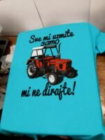 Traktor mi ne dirajte :) – Majica sa štampom – boja: plava