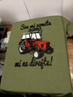 Traktor mi ne dirajte :) – Majica sa štampom – boja: zelena