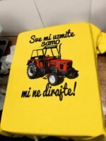 Traktor mi ne dirajte :) – Majica sa štampom – boja: žuta